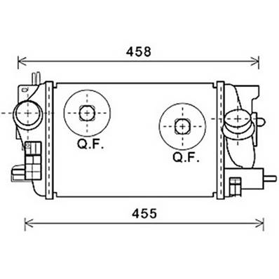 Intercooler pour OPEL MERIVA B ph.1 2010-2013, OEM: 1302142, Neuf