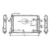 Radiateur de refroidissement moteur pour OPEL ASTRA H 2004-2007, OEM: 13184736, Neuf