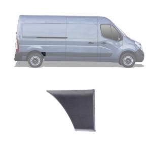 Moulure bouchon latérale sur aile arrière droite pour RENAULT MASTER III phase 2, 2014-2019, Noire, châssis court et long, Neuve