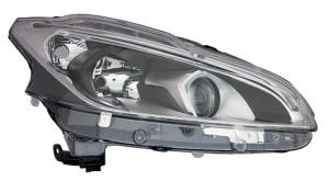 Phare Optique avant droit pour PEUGEOT 208 phase 2, 2015-2019, H7+H7, avec feu diurne à LED, Neuf