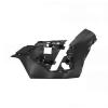 Crosse gauche de pare-chocs avant pour PEUGEOT 408 depuis 2022, noire lisse, avec cache-crochet, Neuve  peindre