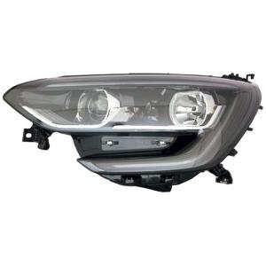 Phare avant gauche pour RENAULT MEGANE IV 2016-2020, H7+H7, avec feu diurne FULL LED, fond noir, Neuf