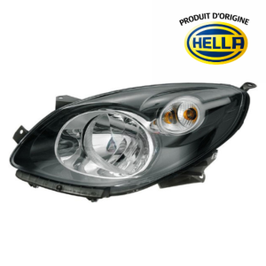 Phare Optique avant droit pour RENAULT TWINGO II phase 1, 2007-2011, produit d'origine HELLA, H4, Neuf