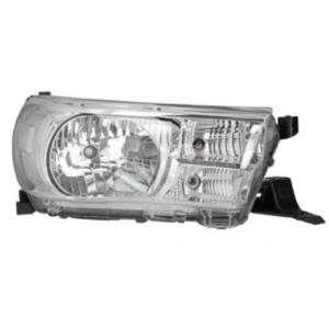 Phare Optique avant droit pour TOYOTA HILUX VIII 2016-2020, H4+PY21, Chromé, Neuf