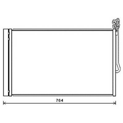 Condenseur de Climatisation pour VOLKSWAGEN TOUAREG II 2010-2014, OEM: 7P0820411A, Neuf