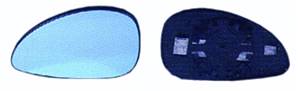 Miroir Glace rétroviseur gauche pour CITROËN C4 I phase 2 2008-2009, bleu, dégivrant, asphérique