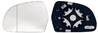 Miroir Glace rtroviseur gauche pour AUDI A6 III ph. 2 2008-2011, dgivrant, asphrique, Neuf