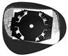 Miroir Glace rtroviseur gauche pour LANCIA YPSILON I ph. 2, 2010-2011, dgivrant, Neuf