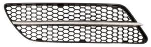 Grille droite pare chocs pour ALFA ROMEO 147 phase 2 de 2004 a 2010, noire, moulure satinée, Neuve