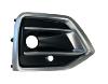 Grille droite de pare-chocs avant pour AUDI Q5 II phase 2 depuis 2021, noire gaufr�e, avec trous radar, cadre chrom�e, Neuve