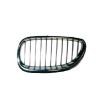 Grille de radiateur avant gauche pour BMW Serie 5 E60-E61, 2003-2007, chromée/noire, Neuve