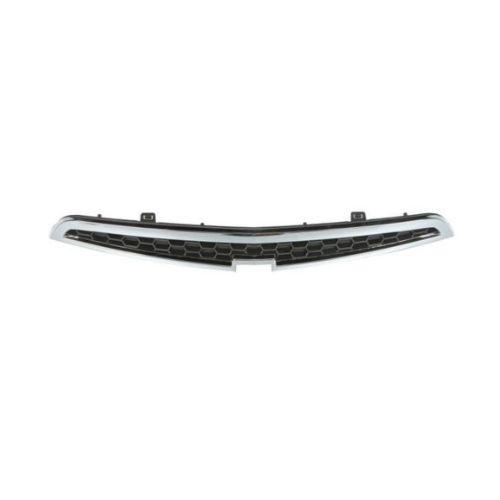 Grille radiateur supérieure pour CHEVROLET SPARK1 de 2009 à 2012, avec profil chromé, Neuve.
Code OEM : 96687076