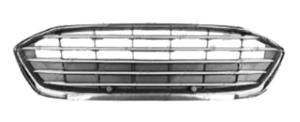 Grille de radiateur pour FORD FOCUS IV phase 1 2018-2021, moulure chromée, gris gaufré, Neuve