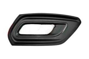 Grille pare-chocs avant droite pour FORD TRANSIT CUSTOM phase 2 2018-2020, noire gaufree, avec siege antibrouillard, Neuve