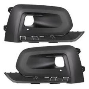 Kit grille pare chocs avant gauche et droit pour PEUGEOT RIFTER depuis 2018, noire, gaufrée, avec siège antibrouillard, Neuve