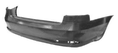 Pare chocs arrière pour SKODA OCTAVIA II ph. 2 2009-2013, Noir lisse, double échappement à gauche