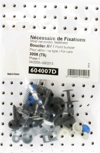 Kit de fixation Pare chocs avant PEUGEOT 3008 phase 2