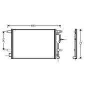 Condenseur de Climatisation pour AUDI A6 II ph.2 2001-2004, OEM: 8E0260401A, Neuf