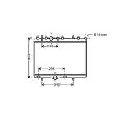 Radiateur de refroidissement moteur pour CITROËN C3 II ph.2 2013-2016, OEM: 1330P9, Neuf