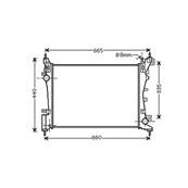Radiateur de refroidissement moteur pour PEUGEOT BIPPER 2008-2016, OEM: 1330T8, Neuf