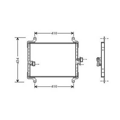 Condenseur de Climatisation pour CITROËN JUMPER I ph.1 1994-2002, OEM: 13128570, Neuf