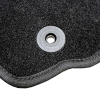 Kit 2 Tapis de sol Auto pour CITROEN JUMPY de 2007 à 2016, avec sigle JUMPY, moquette noire et clips, Neuf