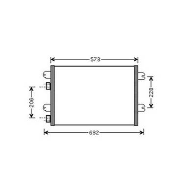 Condenseur de Climatisation pour RENAULT MÉGANE II ph.1 2002-2005, OEM: 8200182361, Neuf