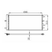 Condenseur de Climatisation pour FORD MONDEO III ph.2 2010-2014, OEM: 2192904, Neuf