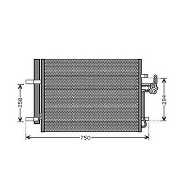 Condenseur de Climatisation pour VOLVO V70 III ph.1 2007-2012, OEM: 1481851, Neuf