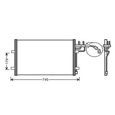 Condenseur de Climatisation pour FORD FOCUS I ph.2 2001-2004, OEM: 1516838, Neuf