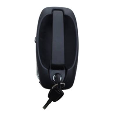 Poignée de porte battante pour PEUGEOT BIPPER 2008-2016, extérieure, Noire, barillet, jeu clé