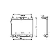 Radiateur de refroidissement moteur pour HYUNDAI GETZ ph.2 2006-2009, OEM: 253101C350, Neuf
