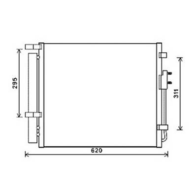 Condenseur de Climatisation pour HYUNDAI SANTA FE II ph.2 2010-2012, OEM: 976062W000, Neuf