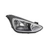 Phare avant droit pour HYUNDAI i10 I phase 3 2013-2016, H4+H7, prédisposé pour réglage électrique, parabole noire, Neuf