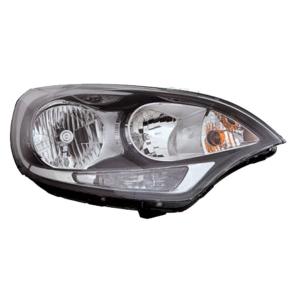Phare Optique avant droit pour KIA RIO 2011-2014, corps noir, H1+H7, Neuf
