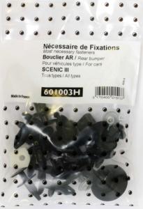 Kit de fixation assemblage Pare chocs arrière pour RENAULT SCENIC III phase 1- 2- 3 et X-MOD, 2009 à 2016 Neuf