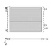 Radiateur de refroidissement moteur pour LAND ROVER DISCOVERY SPORT (L550) ph.1 2015-2020, OEM: LR075357, Neuf
