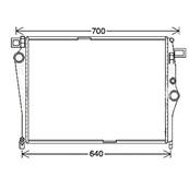 Radiateur de refroidissement moteur pour MERCEDES CLASSE C ph.1 2014-2018 (W205), OEM: 995006903, Neuf