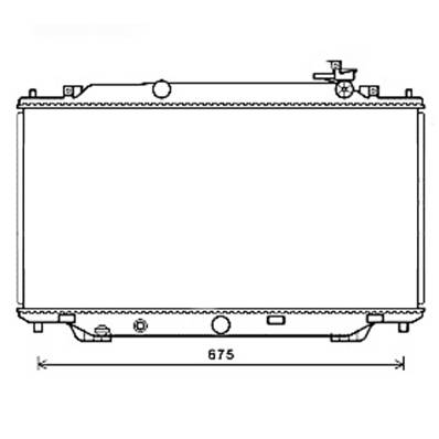 Radiateur de refroidissement moteur pour MAZDA 3 III ph.1 2013-2016, OEM: PE2015200, Neuf