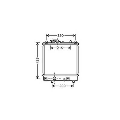 Radiateur de refroidissement moteur pour OPEL AGILA 2000-2008, OEM: 09210556, Neuf