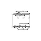 Radiateur de refroidissement moteur pour OPEL MERIVA A ph.1 2003-2006, OEM: 13148295, Neuf