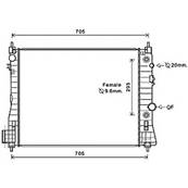 Radiateur de refroidissement moteur pour OPEL MOKKA I 2013-2016, OEM: 95081725, Neuf
