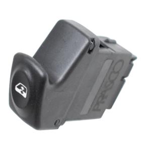 Interrupteur/Bouton de lève vitre électrique sur porte avant gauche pour RENAULT KANGOO I phase 1, 1997-2003, 1 bouton, noir, Neuf