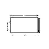 Condenseur de Climatisation pour TOYOTA RAV4 2006-2009, OEM: 8846042100, Neuf
