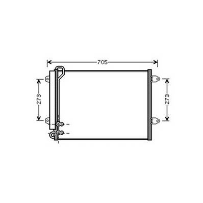 Condenseur de Climatisation pour VOLKSWAGEN PASSAT B6 2005-2010, OEM: 3C0820411G, Neuf