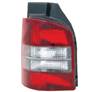 Feu arrière gauche pour VOLKSWAGEN TRANSPORTER T5, 2003-2009, (hayon), rouge/blanc, fond noir, Neuf