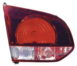 Feu arrière gauche intérieur pour VOLKSWAGEN GOLF VI 2008-2012 rouge/fumé (type Hella) partie hayon