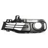 Grille pare-chocs avant gauche pour BMW Serie 3 F30/F31, 2015-2018, partiellement ouvert, trou feu antibrouillard, noire gaufr, Mod. LUXURY, Neuve