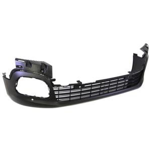 Pare chocs avant inférieur pour CITROËN BERLINGO III ph.1 2018-2024, trous radar + supports, noir gaufré, Mod. MULTISPACE, Neuf