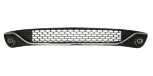 Grille de calandre centrale pour LANCIA YPSILON II ph. 2 2015-2023, noire/chromé, Neuve